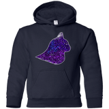 Sweatshirts Navy / YS Galaxy Cat Youth Hoodie