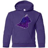 Sweatshirts Purple / YS Galaxy Cat Youth Hoodie