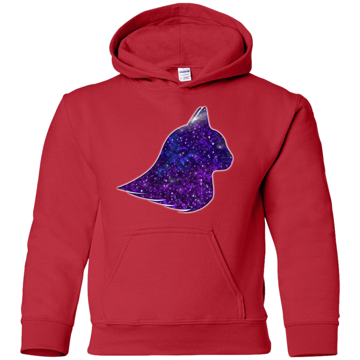 Sweatshirts Red / YS Galaxy Cat Youth Hoodie