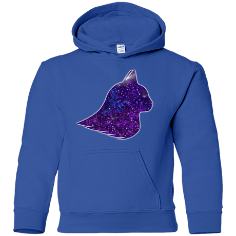 Sweatshirts Royal / YS Galaxy Cat Youth Hoodie