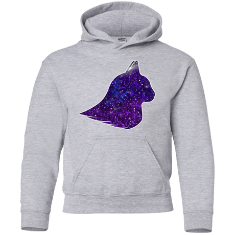 Sweatshirts Sport Grey / YS Galaxy Cat Youth Hoodie