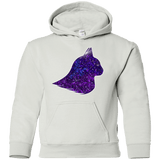 Sweatshirts White / YS Galaxy Cat Youth Hoodie