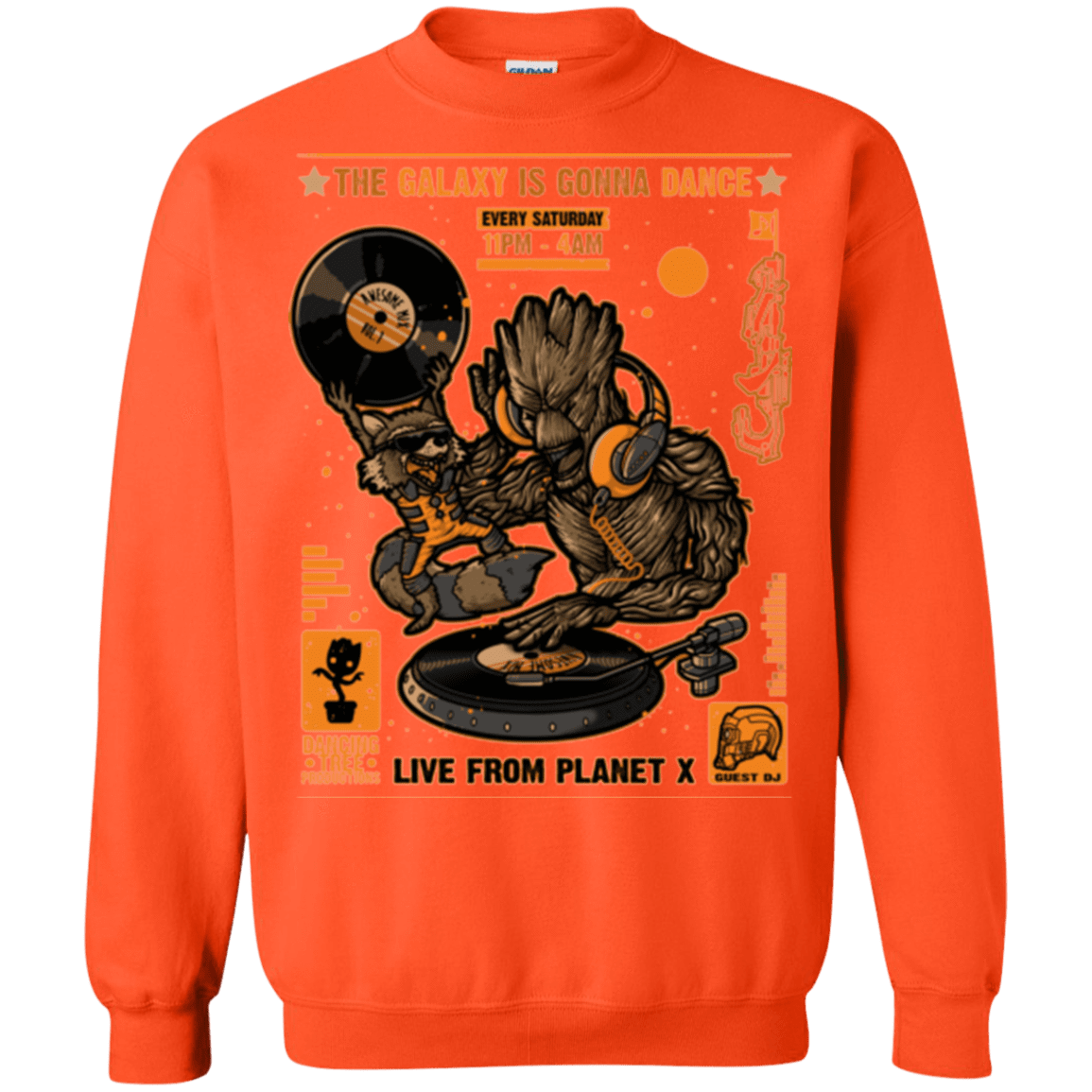 Sweatshirts Orange / Small GALAXY GIG Crewneck Sweatshirt