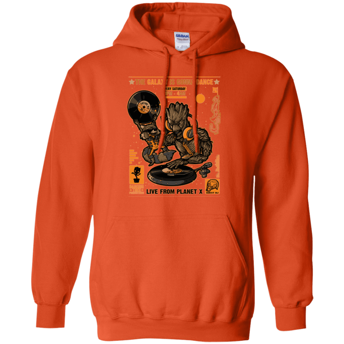 Sweatshirts Orange / Small GALAXY GIG Pullover Hoodie
