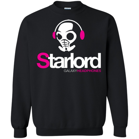 Sweatshirts Black / Small Galaxy Headphones Crewneck Sweatshirt