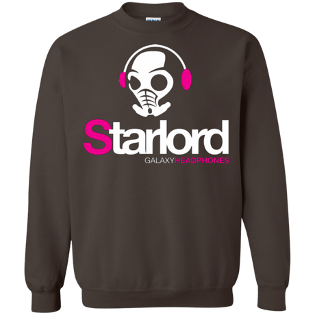 Sweatshirts Dark Chocolate / Small Galaxy Headphones Crewneck Sweatshirt