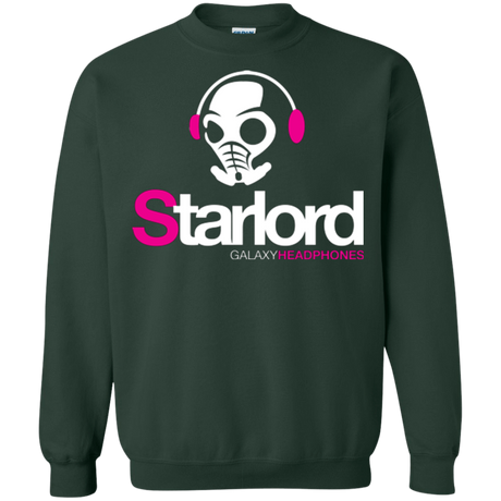 Sweatshirts Forest Green / Small Galaxy Headphones Crewneck Sweatshirt