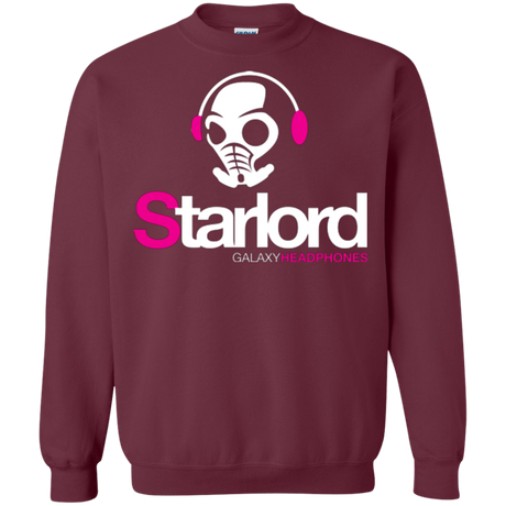 Sweatshirts Maroon / Small Galaxy Headphones Crewneck Sweatshirt