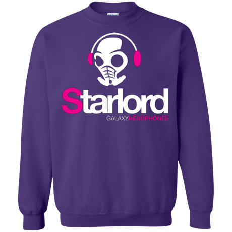 Sweatshirts Purple / Small Galaxy Headphones Crewneck Sweatshirt
