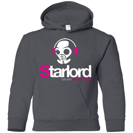 Sweatshirts Charcoal / YS Galaxy Headphones Youth Hoodie