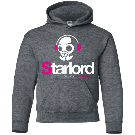 Sweatshirts Dark Heather / YS Galaxy Headphones Youth Hoodie