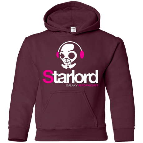 Sweatshirts Maroon / YS Galaxy Headphones Youth Hoodie