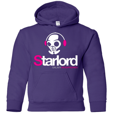 Sweatshirts Purple / YS Galaxy Headphones Youth Hoodie