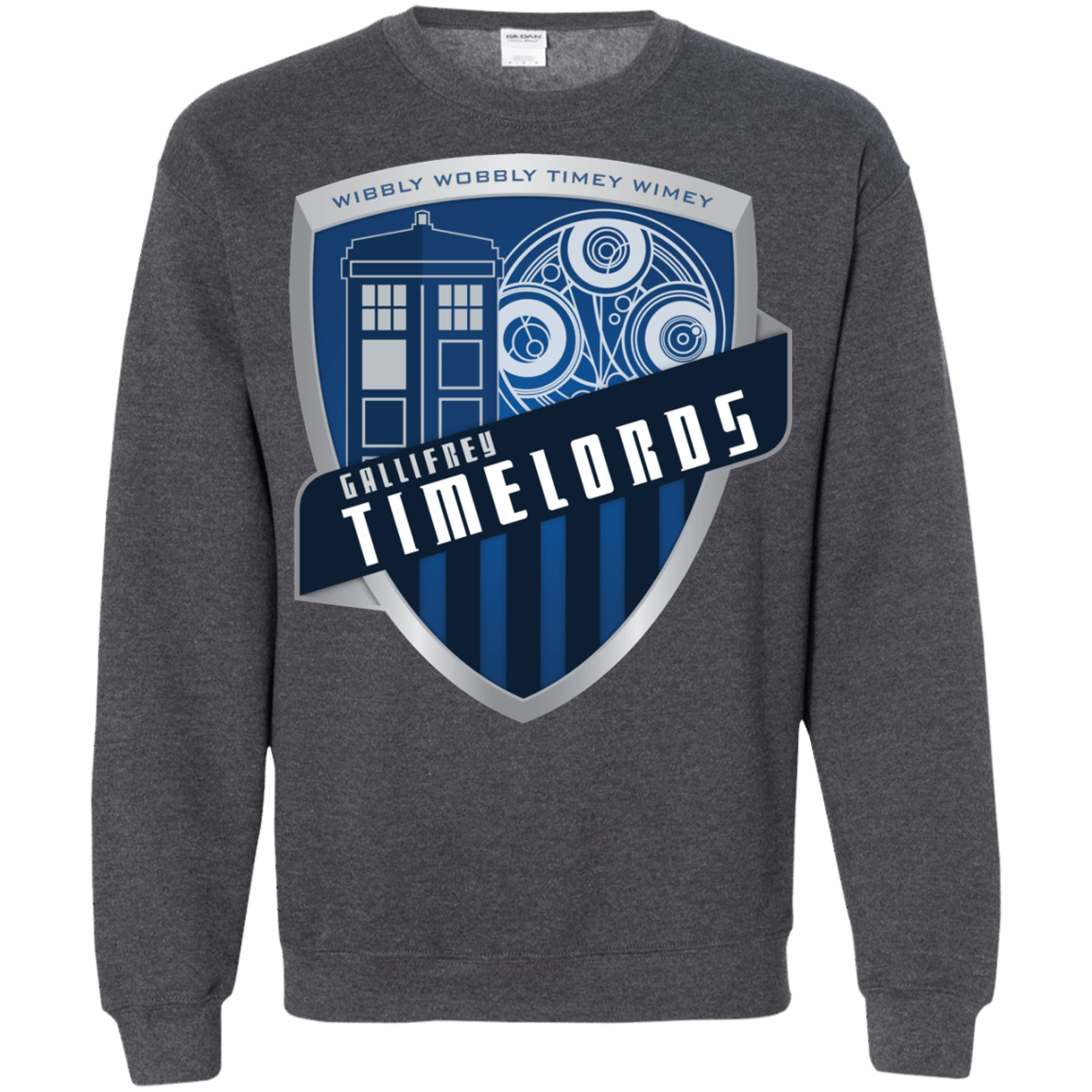 Sweatshirts Dark Heather / S Gallifrey Timelords Crewneck Sweatshirt