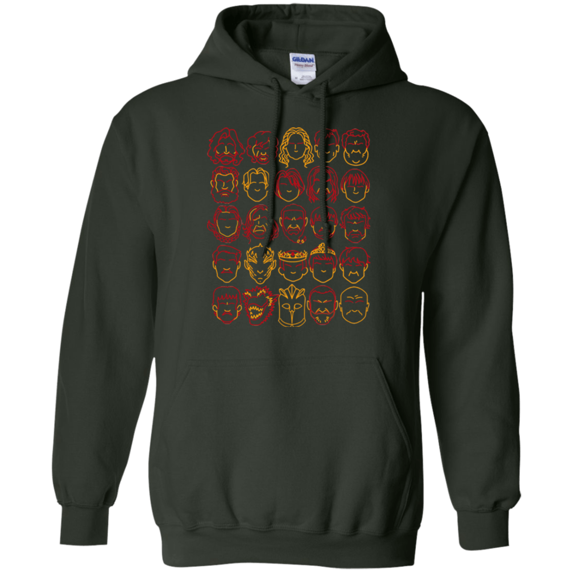 Sweatshirts Forest Green / Small Game of Thrones Minimalism Pullover Hoodie