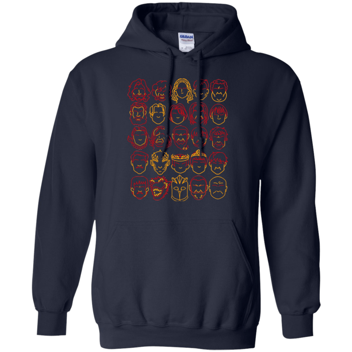 Sweatshirts Navy / Small Game of Thrones Minimalism Pullover Hoodie