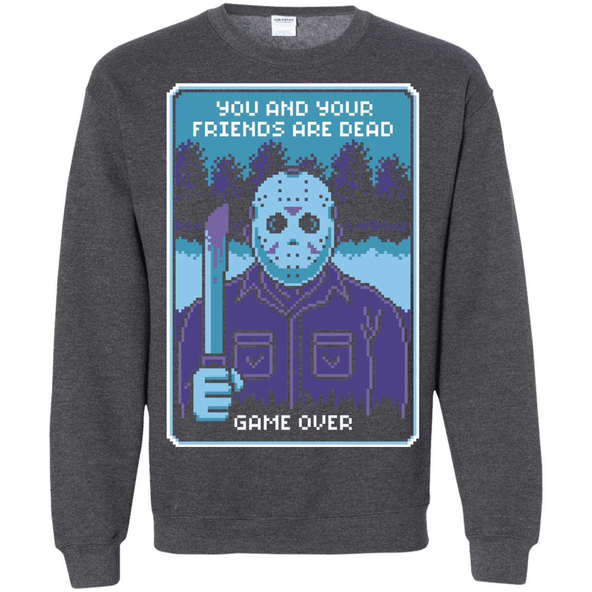 Sweatshirts Dark Heather / S Game Over Crewneck Sweatshirt