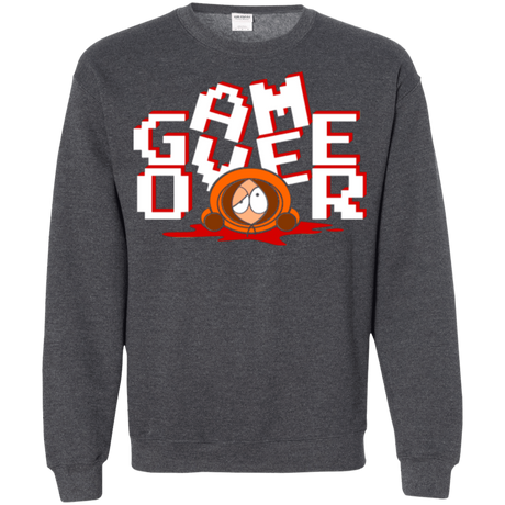 Sweatshirts Dark Heather / Small Game over Crewneck Sweatshirt