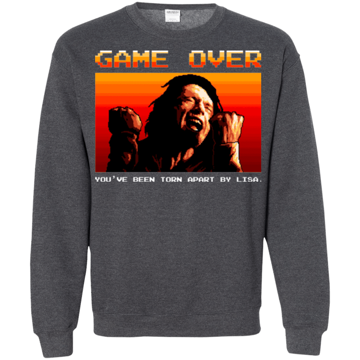 Sweatshirts Dark Heather / Small Game Over Crewneck Sweatshirt