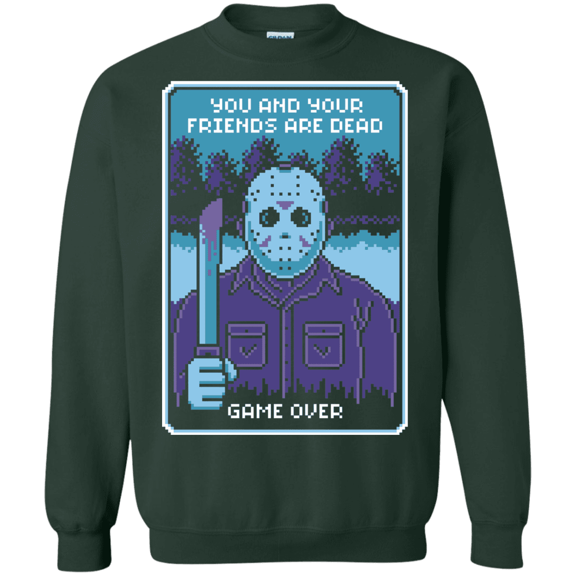 Sweatshirts Forest Green / S Game Over Crewneck Sweatshirt