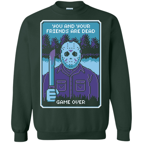 Sweatshirts Forest Green / S Game Over Crewneck Sweatshirt