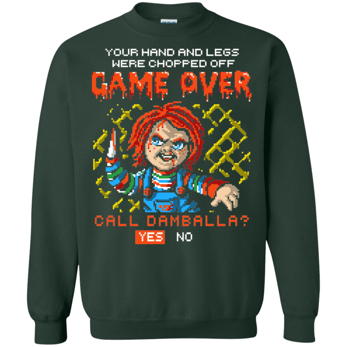 Sweatshirts Forest Green / S Game Over Crewneck Sweatshirt