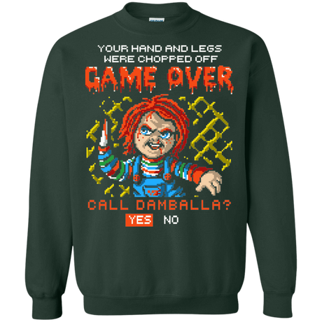 Sweatshirts Forest Green / S Game Over Crewneck Sweatshirt