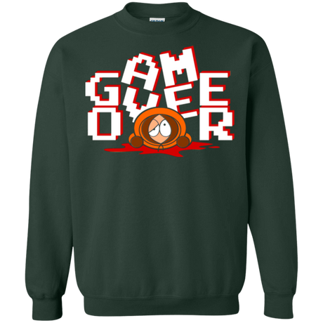 Sweatshirts Forest Green / Small Game over Crewneck Sweatshirt