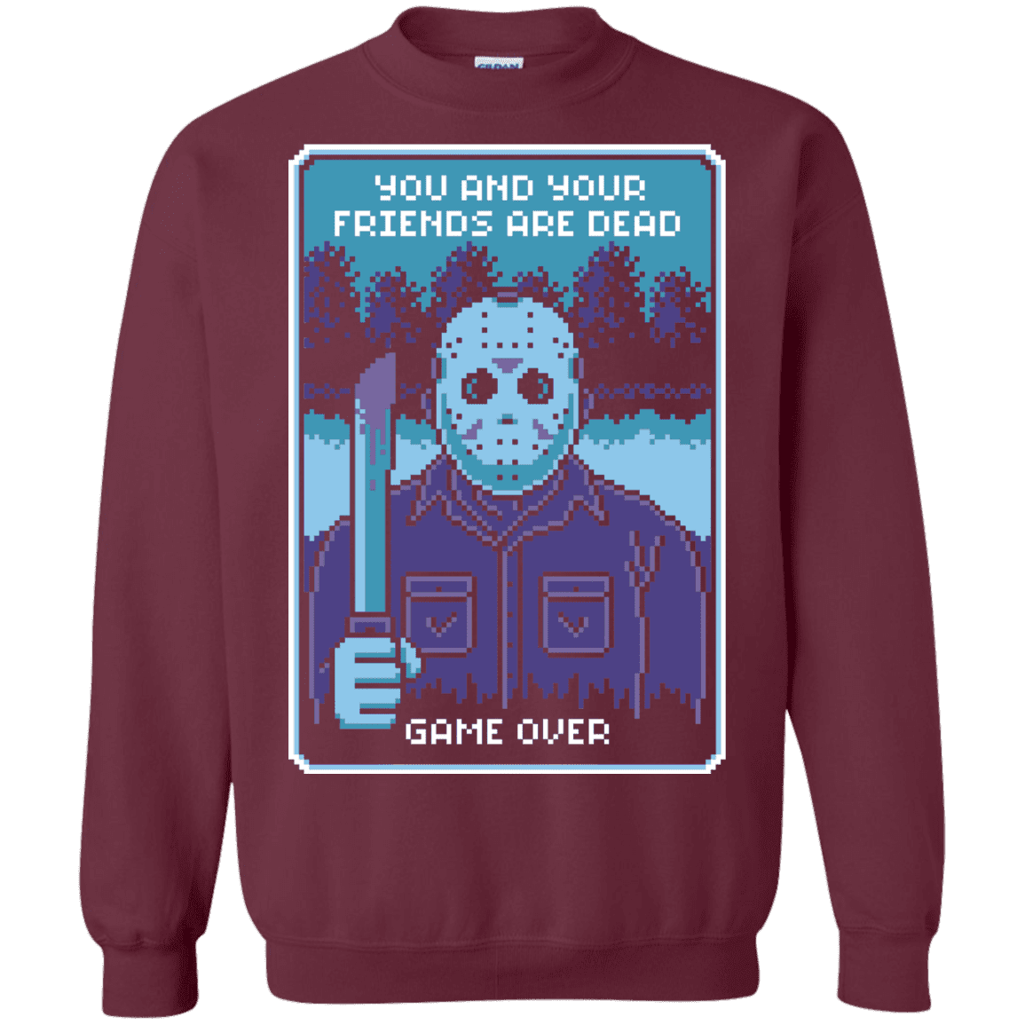 Sweatshirts Maroon / S Game Over Crewneck Sweatshirt