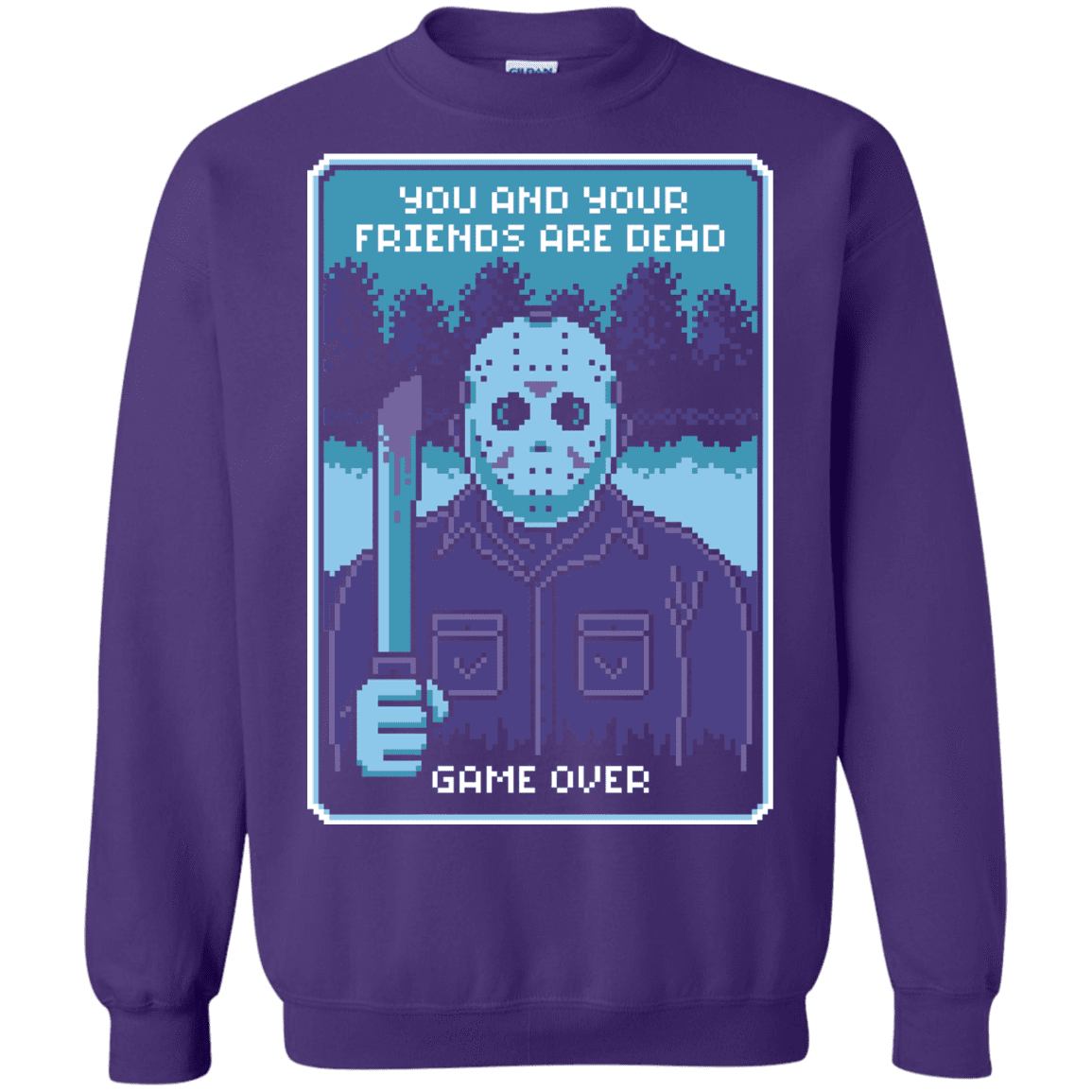 Sweatshirts Purple / S Game Over Crewneck Sweatshirt