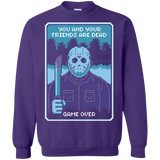 Sweatshirts Purple / S Game Over Crewneck Sweatshirt