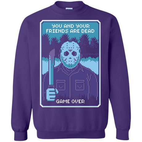 Sweatshirts Purple / S Game Over Crewneck Sweatshirt