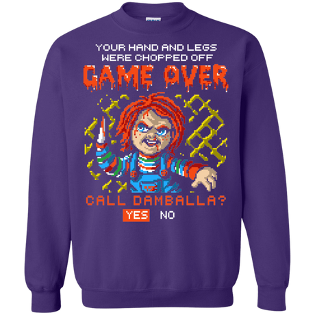 Sweatshirts Purple / S Game Over Crewneck Sweatshirt