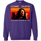 Sweatshirts Purple / Small Game Over Crewneck Sweatshirt