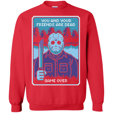 Sweatshirts Red / S Game Over Crewneck Sweatshirt