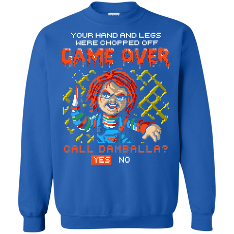 Sweatshirts Royal / S Game Over Crewneck Sweatshirt