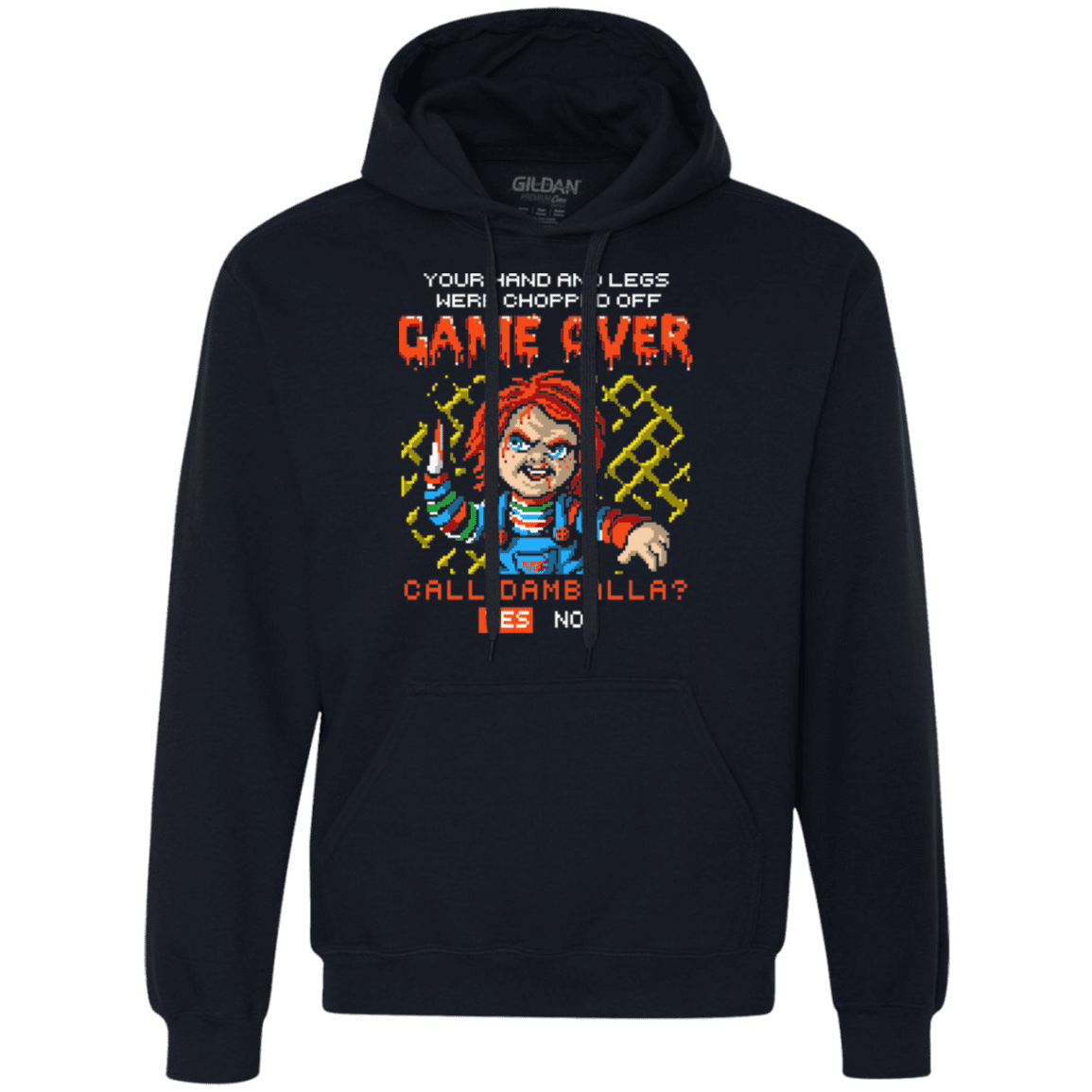 Sweatshirts Navy / S Game Over Premium Fleece Hoodie