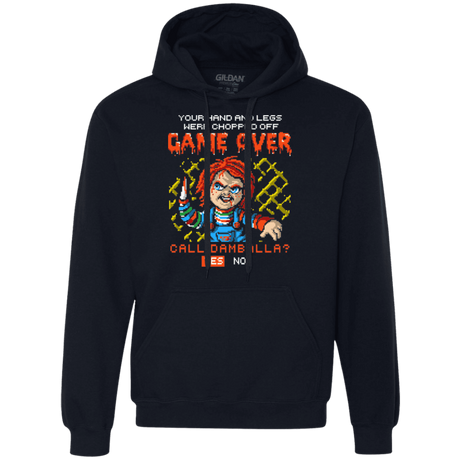 Sweatshirts Navy / S Game Over Premium Fleece Hoodie