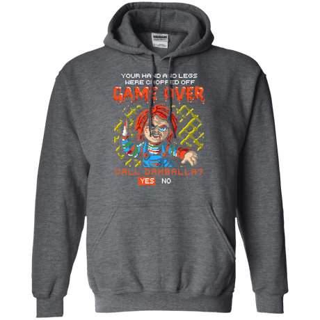 Sweatshirts Dark Heather / S Game Over Pullover Hoodie