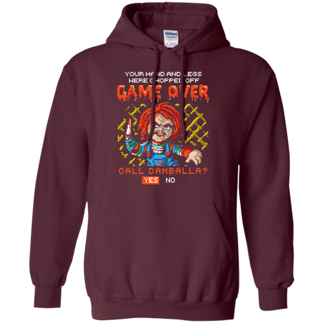 Sweatshirts Maroon / S Game Over Pullover Hoodie