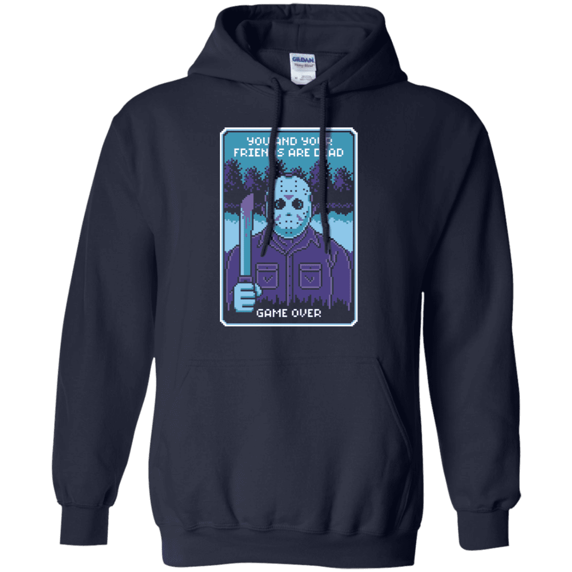 Sweatshirts Navy / S Game Over Pullover Hoodie