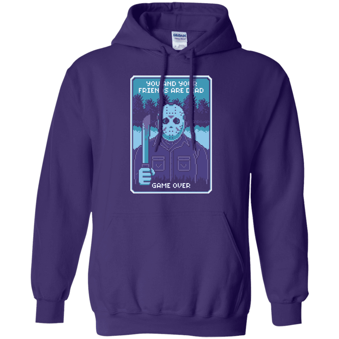 Sweatshirts Purple / S Game Over Pullover Hoodie