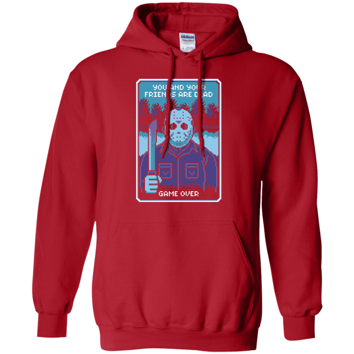 Sweatshirts Red / S Game Over Pullover Hoodie