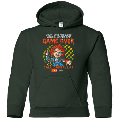 Sweatshirts Forest Green / YS Game Over Youth Hoodie