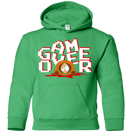 Sweatshirts Irish Green / YS Game over Youth Hoodie