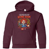 Sweatshirts Maroon / YS Game Over Youth Hoodie