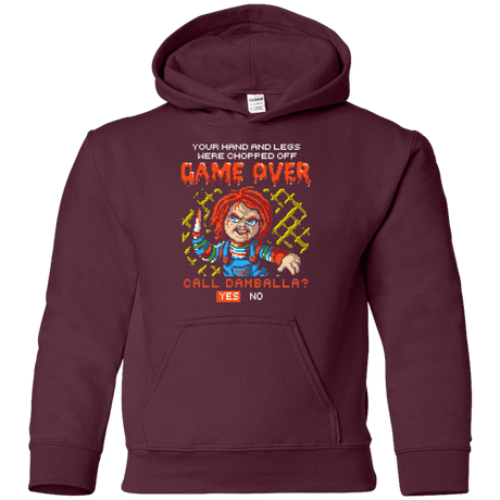 Sweatshirts Maroon / YS Game Over Youth Hoodie