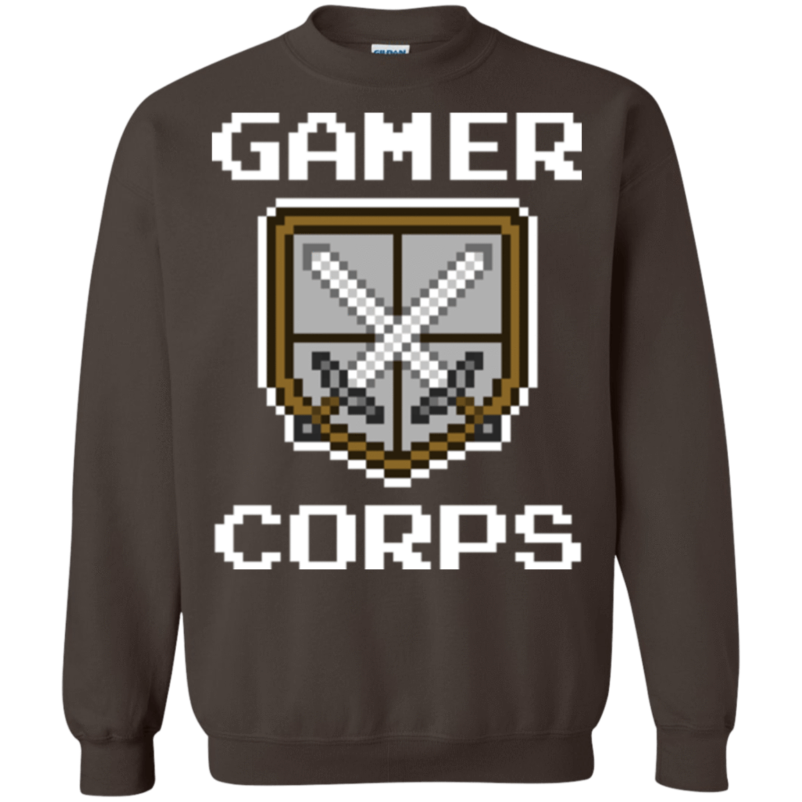 Sweatshirts Dark Chocolate / Small Gamer corps Crewneck Sweatshirt