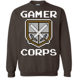 Sweatshirts Dark Chocolate / Small Gamer corps Crewneck Sweatshirt