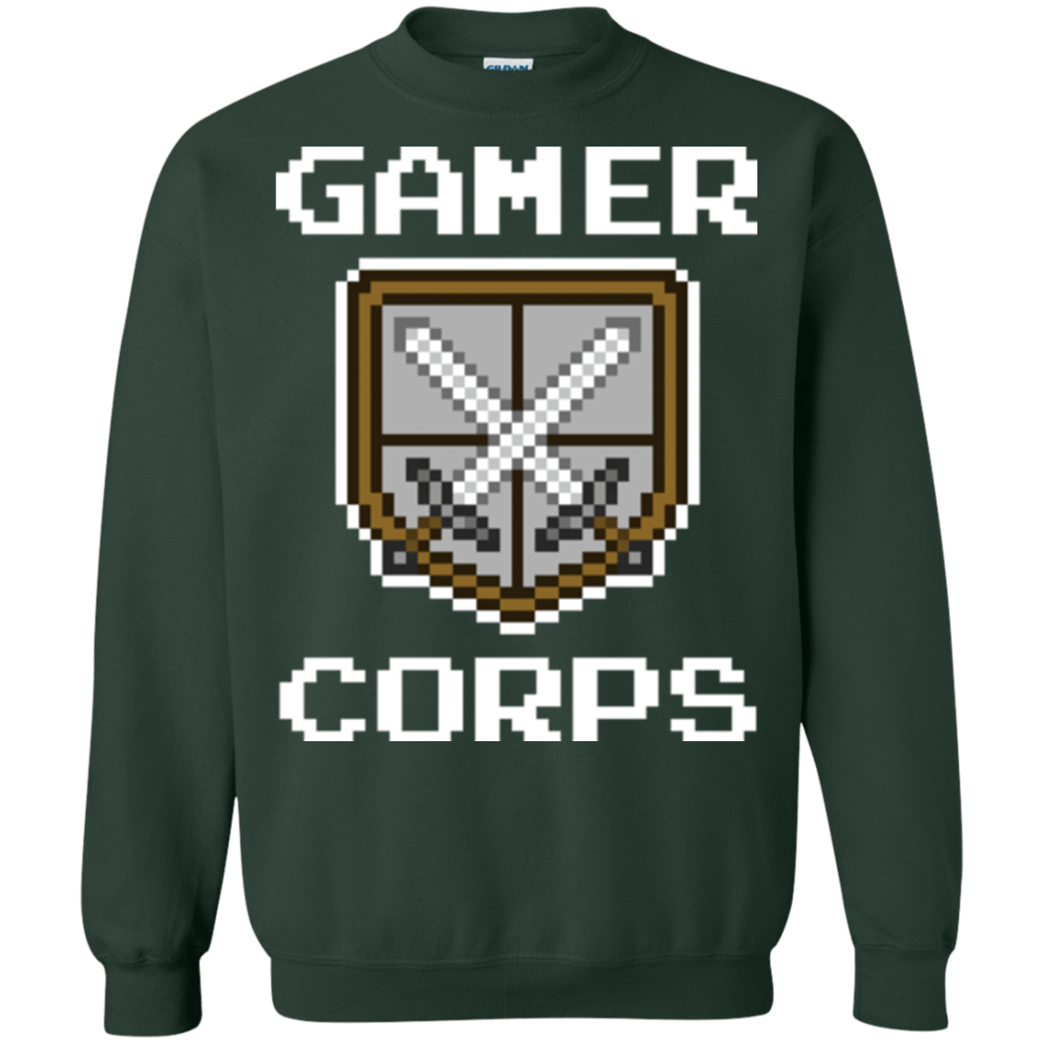 Sweatshirts Forest Green / Small Gamer corps Crewneck Sweatshirt